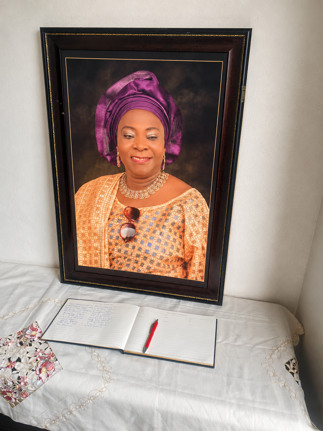 Family memorial tribute